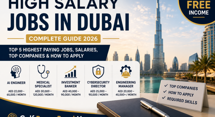 High Salary Jobs in Dubai 2026